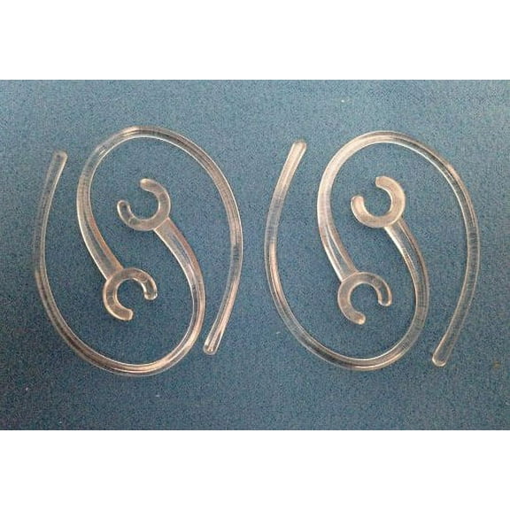 4 Clear Earhook Compatible Plantronics M1100 M100 975 925 Earloop Ear Hook Loop Clip TM