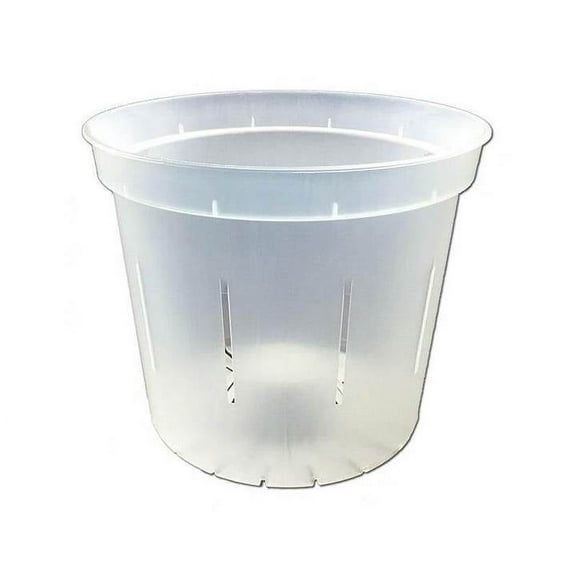 4" Clear Slotted Orchid Pot (3 Pack) by rePotme
