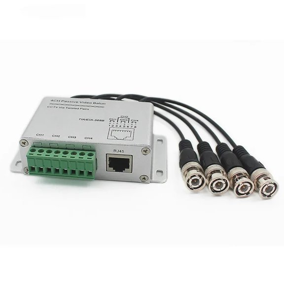 4 Coaxials Video Transmitters for Security Cameras Supports AHD, CVI, TVI Formats