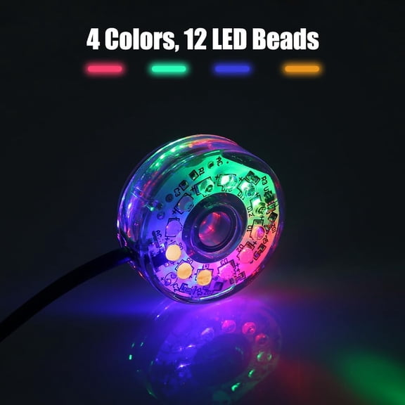 4 Color Auto Flashing Submersible LED Aquarium Light USB Powered