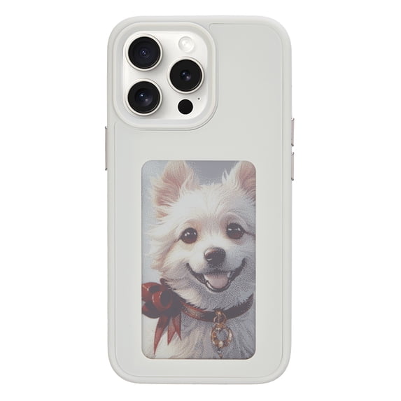 4 Color Eink Screen Smart Phone Case for Iphone 13 14 15 Pro Max NFC Fuction Back Cover Diy Refesh Display Battery Free