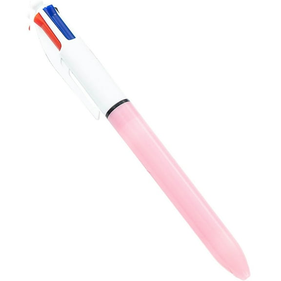 4-Color Original,Retractable Ballpoint Pen With 1.0 Mm Medium Point,Multicolor Ballpoint Pen,4 Color Pens In One,Bic 4 Color Pen,Home,Office,Teacher Supplies,1PC(Pink)