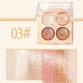 thumbnail image 1 of 4‑Color Pearl Highlight Eyeshadow Palette, Fine Glitter Shimmer Eye Makeup Powder, Smooth Blendable Long‑Lasting Shades, Non‑Flying‑Powder Compact Cosmetic Kit for Daily & Travel, 1 of 5