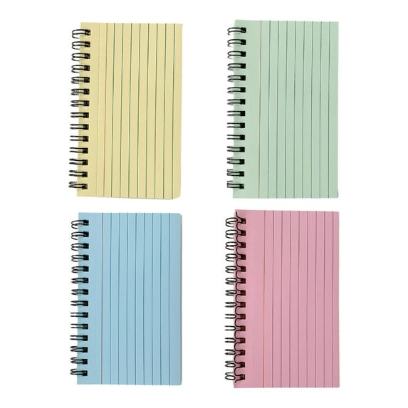 4 Color Set Mini Note Pads Note Cards With Metal Binding Easy Tear Sheets For Note Journaling