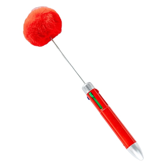 4 Color in 1 Beadable Pen Multicolored Ballpoint Pen 4 Color in 1 Retractable Ballpoint Pen for Student Teacher