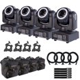 thumbnail image 1 of (4) ColorKey CKU-5038 Mover Halo Beam QUAD MKII Compact Moving Heads with Universal Protective Lighting / Utility Cases Package, 1 of 9