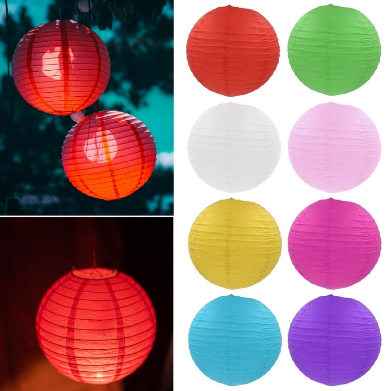 4 Colorful Paper Lanterns Wedding Birthday Anniversary Party