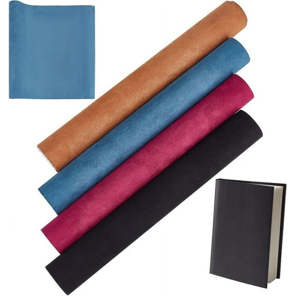 4 Colors 51.2 x 11.8 Book Cloth Cover Suede Fabric Surface Paper Backed Bookbinding Bookcloth Red Black DIY