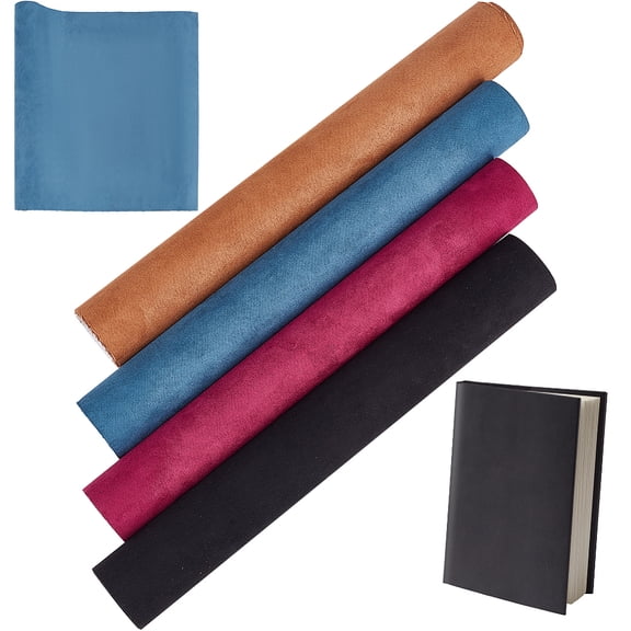 4 Colors 51.2 x 11.8 Book Cloth Cover Suede Fabric Surface Paper Backed Bookbinding Bookcloth Red Black Hardcober Textbook Book Binding