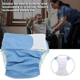 Milageto Adult Cloth Diaper Washable Nappy Cover Adjustable Buckle Side for  Seniors Durable TPU Waterproof Breathable Lining Leakproof, Spaceman XL