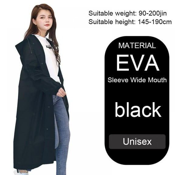 4 Colors Adult Men & Women Thickened EVA Raincoat Sleeves Beam Mouth