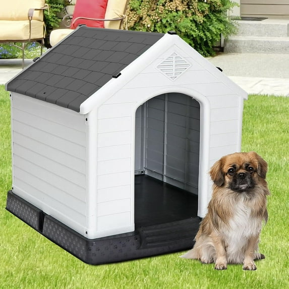 4 Colors Dog House Detachable Roof Designed for Medium or Small Sized Pets Yard