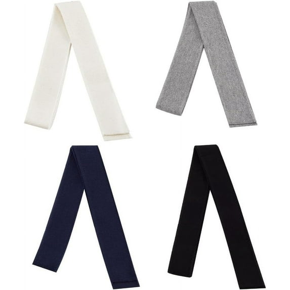 4 Colors Elastic Fiber Ribbing Fabric Black White Gray Blue Edge Trimming Ribbing Fabric