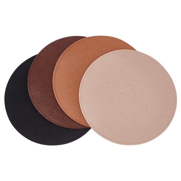 4 Colors Felt Bag Base Shaper 7.9 inch Round Handbag Bottom Insert Stabilizer Purse Organizer Insert Bag Liner Board for DIY