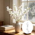 thumbnail image 1 of 4 Colors Flocked Sweet Pea Artificial Flowers, Realistic Faux Silk Floral Stalks Bouquet, Premium Fake Flower for Home Wedding Table Centerpiece Photography Props Vase Arrangement Home Decoration, 1 of 6