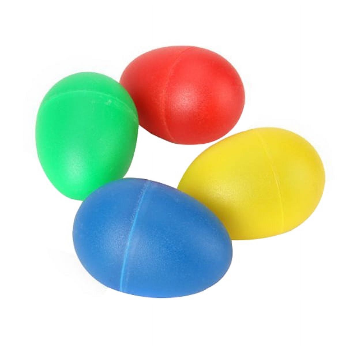 4 Colors Plastic Percussion Musical Egg Maracas Egg Shakers Child Kids