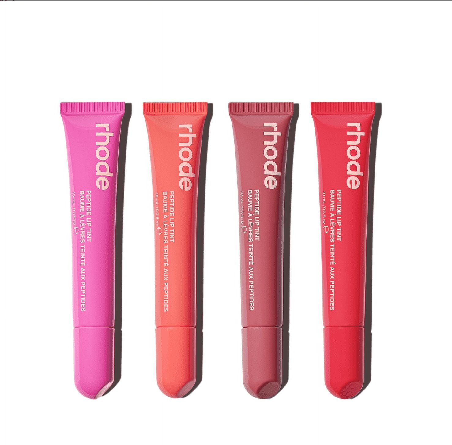 4 Colors Rhode Peptide Lip Tint Raspberry Jelly, Espresso, Toast 
