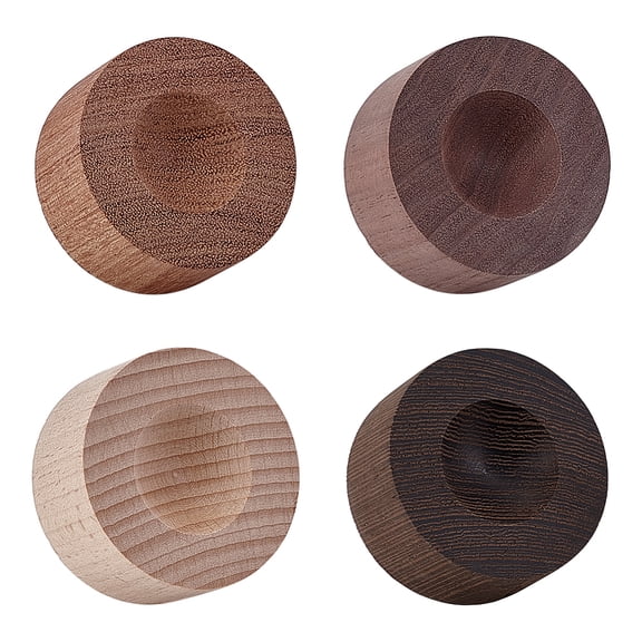 4 Colors Wooden Essential Oil Diffuser Wood Aromatherapy Diffuser 2 inch Small Round Oil Diffuser