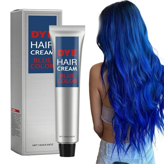 4 Colours Hair Dye Option- Natural Hair Color, Brown, Red, Purple, Blue, Gentle & Convenient, Silver Gray Hair Coloring, DIY Hair Dye, Vibrant Hair Color, Holiday Christmas, All Hair Types, 1 Pc