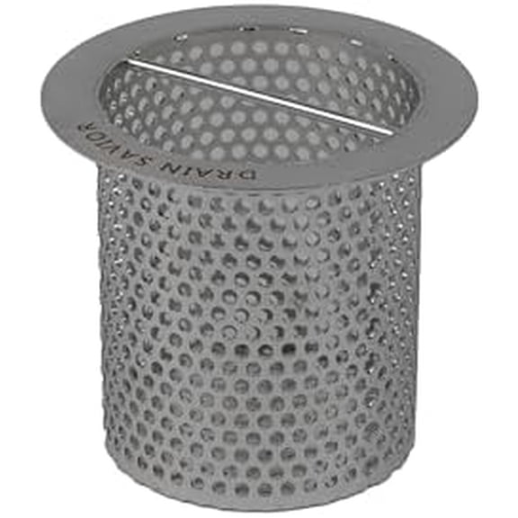 4" Commercial Floor Drain Strainer, 4" Tall, Cylindrical Mesh 316 Stainless Steel, Ideal for Restaurants, Commercial Kitchens, Manufacturing Plants$$Tools & Hardware Other