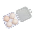 thumbnail image 1 of 4-Compartment Egg Carton for Camping - Shockproof , Secure Closure, Portable 10x10x8cm, for Picnics/Hiking, Keep Eggs Fresh/Intact, Easy to Clean, 1 of 4