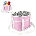 thumbnail image 1 of 4-Compartment Insulated Drink Caddy Bag, Family Size Tumbler Holder with Adjustable Strap for Hiking, Sports, and Daily Use, 1 of 4