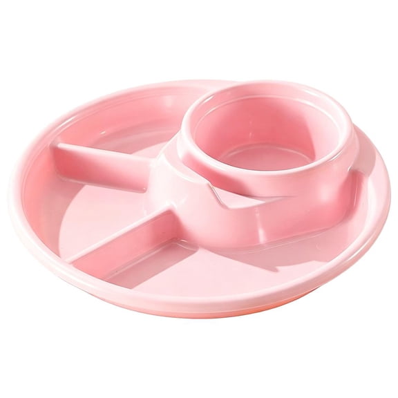 4 Compartment Portion Control Plate, Unbreakable Meal Plate, Divided Dinner Plates Plates Sectioned for Balanced Set, Diet,