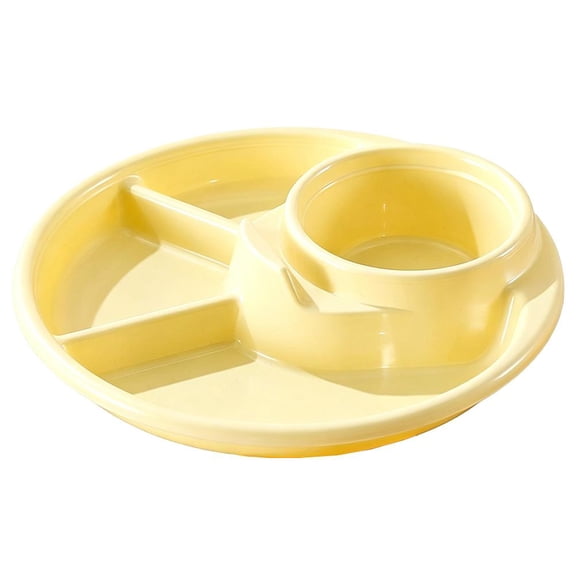4 Compartment Portion Control Plate, Unbreakable Meal Plate, Divided Dinner Plates Set, Sectioned Plates for Balanced Diet, Fitness, Picnic, Dishwasher Safe