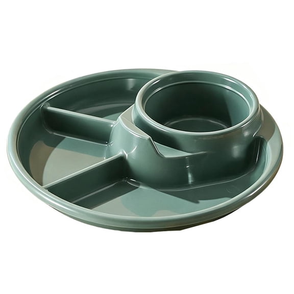 4 Compartment Portion Control Plate, Unbreakable Meal Plate, Divided Dinner Sectioned Plates For Balanced Diet, Plates Set,
