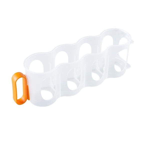 4-Compartment Refrigerator Can Organizer, Non-Slip Beverage Storage Rack for Kitchen Fridge, Space-Saving Beer Soda Holder with Handle