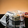 thumbnail image 1 of 4-Compartment Spice Organizer Box with Clear Lid | Plastic Storage Container for Herbs & Seasonings | Kitchen Pantry Organizer | 5.1 x 4.5 x 3.1 Inches, 1 of 6