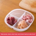 thumbnail image 1 of 4 Compartments Produce Saver Containers for Refrigerator with Lids for Food Storage, Dishwasher Safe, 1 of 10