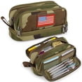 thumbnail image 1 of TRIPGEAR 4 Compartments Pencil bag,Big Canvas Pen Pouch,Tool bag School Office Organizer, 1 of 8