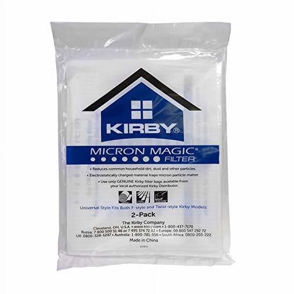 4 Compatible with Kirby Santria Upright Vacuum Style F Hepa Micron Magic Bags 2 Pk Part # 205811