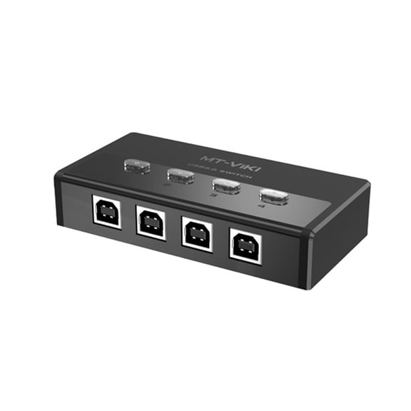 4 Computer Printer Sharing Thin USB 2.0 Center With Immediate LED Condition Display Fast File Transfer Organization Tool