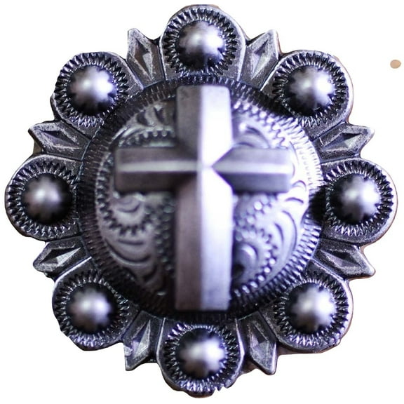 4 Conchos 1" Berry Horse Saddle Western Bridle Cross Co419