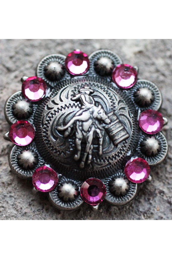 4 Conchos Rhinestone Horse Saddle Western 1.5" CO133