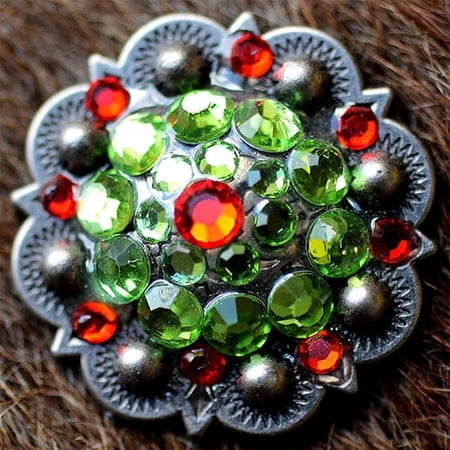 4 Conchos Rhinestone Horse Saddle Western Berry CO18