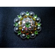 4 Conchos Rhinestone Horse Saddle Western Berry CO22