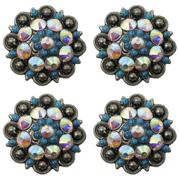 4 Conchos Rhinestone Horse Saddle Western Berry CO79