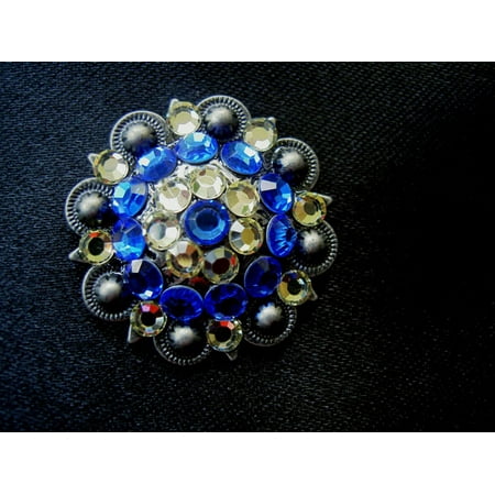4 Conchos Rhinestone Horse Saddle Western Bridle Co444