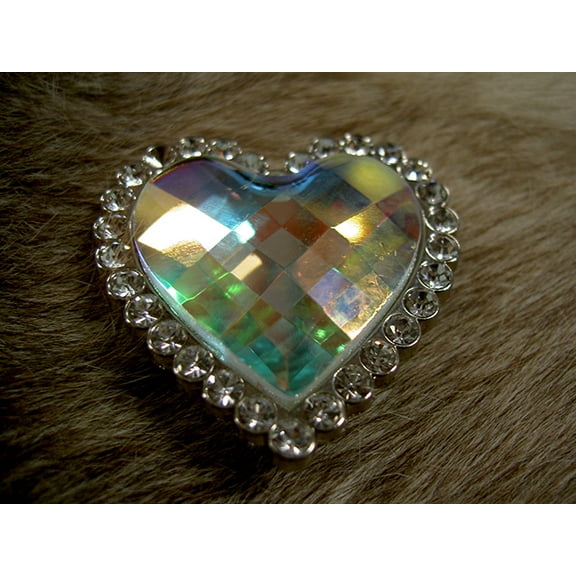 4 Conchos Rhinestone Horse Saddle Western Clear Heart CO168