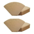 4 Cone Coffee Filter, Unbleached Natural Paper, No Blowout, Disposable