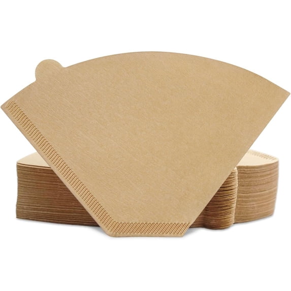 #4 Cone Coffee Filters,4 Coffee Filters Paper fits for Pour Over and Drip Coffee Maker, 8-12 Cup,Natural Unbleached,Chlorine Free (200)