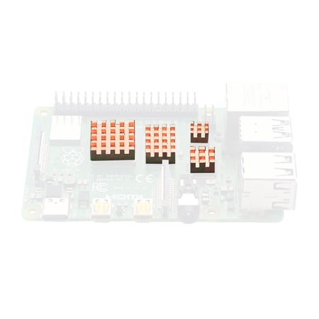 4* Cooler Heat Sink Cooling Replacement Copper Heatsink Kit Accessories for Raspberry Pi 4 Model B