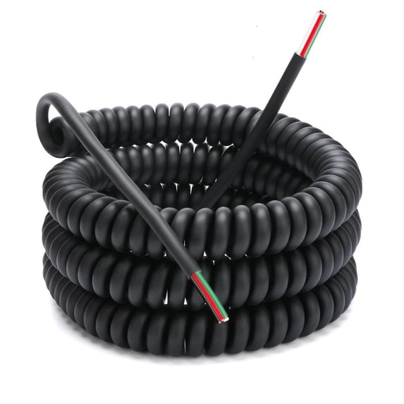 4 Cores 18AWG Retractable Spring Cable Heavy Duty Industrial ...