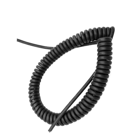 4 Cores 18AWG Spring Spirals Black Cable Spring Cable Heavy Duty Industrial Retractable Wire Easy to Use