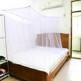 thumbnail image 1 of 4 Corners Bed Canopy Mosquito Net for Bed Canopy Bed Curtains Bed Canopies & Drapes for Queen Size Bed Twin Bed and King Bed (Purple), 1 of 6