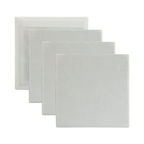 4 Count 4" x 4" White Mini Canvas Panels by Artist's Loft - Archival, Acid Free Cotton Canvas for Paint, Acrylic, & Oils - 1 Pack