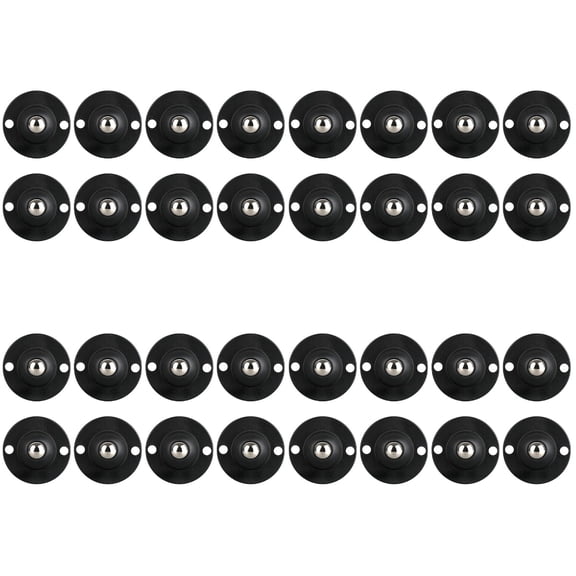 RENACLIPY Adhesive White Caster Wheels for Storage Box Easy Pull Out Home Use 32Pcs